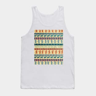 Egyptian Unicorn Pattern Tank Top